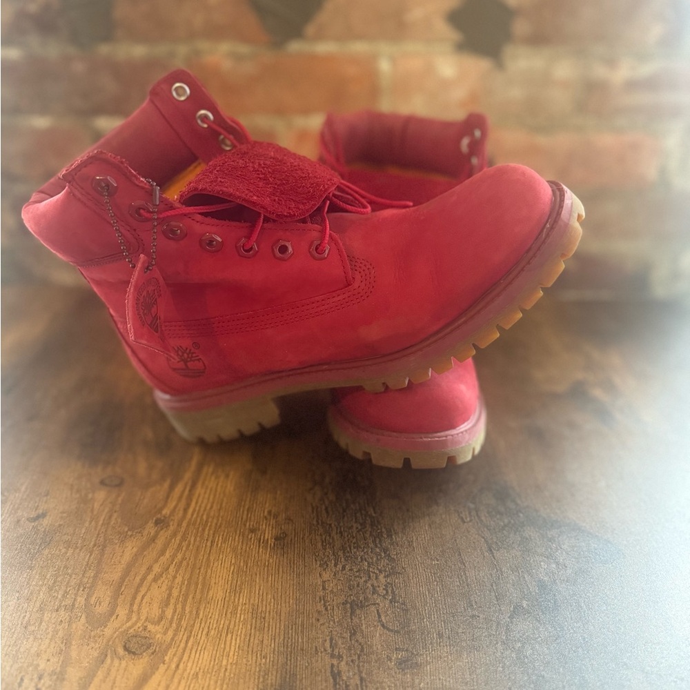 Timberland 6" Premium Vibrant Red Boots